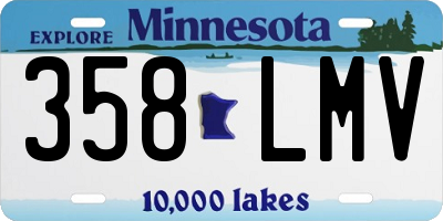 MN license plate 358LMV