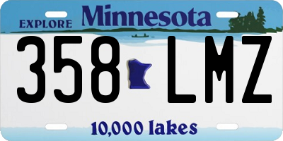 MN license plate 358LMZ