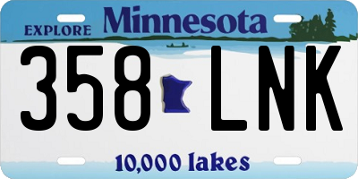 MN license plate 358LNK