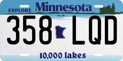 MN license plate 358LQD