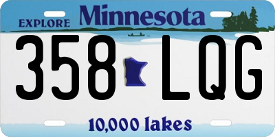 MN license plate 358LQG