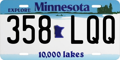 MN license plate 358LQQ