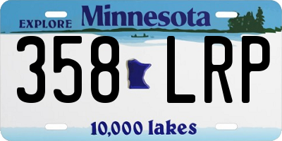 MN license plate 358LRP