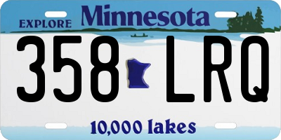 MN license plate 358LRQ
