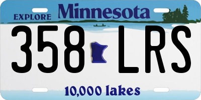 MN license plate 358LRS