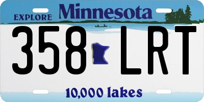 MN license plate 358LRT