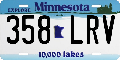 MN license plate 358LRV