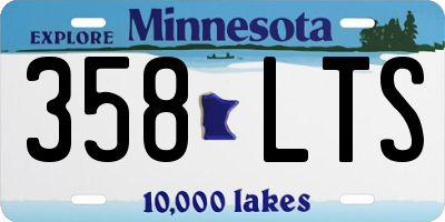 MN license plate 358LTS