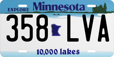 MN license plate 358LVA