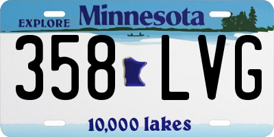 MN license plate 358LVG