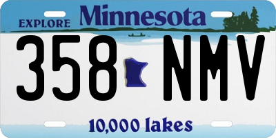 MN license plate 358NMV