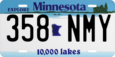 MN license plate 358NMY