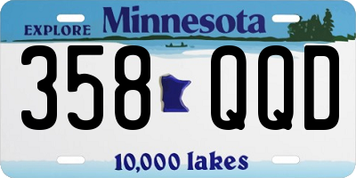 MN license plate 358QQD