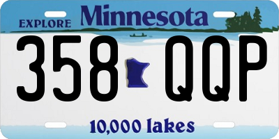 MN license plate 358QQP