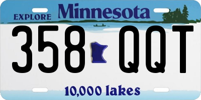 MN license plate 358QQT