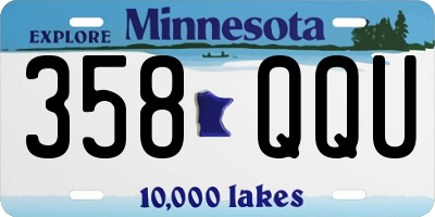 MN license plate 358QQU