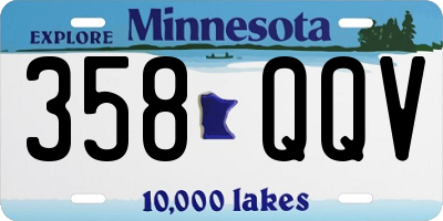 MN license plate 358QQV