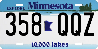 MN license plate 358QQZ