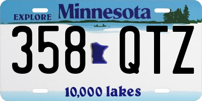 MN license plate 358QTZ