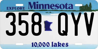 MN license plate 358QYV