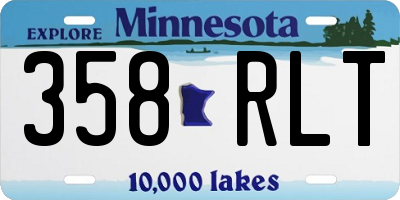 MN license plate 358RLT