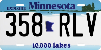 MN license plate 358RLV