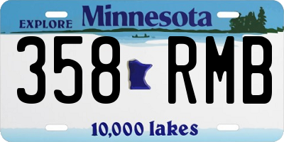 MN license plate 358RMB