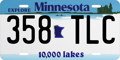 MN license plate 358TLC