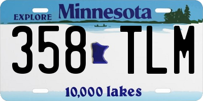 MN license plate 358TLM
