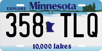 MN license plate 358TLQ