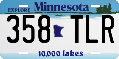 MN license plate 358TLR