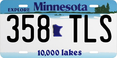 MN license plate 358TLS