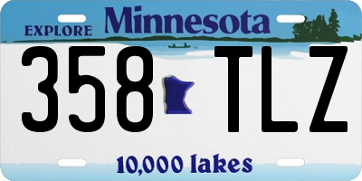 MN license plate 358TLZ