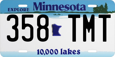 MN license plate 358TMT