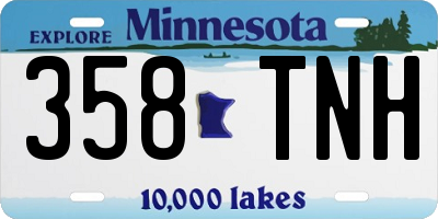 MN license plate 358TNH
