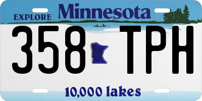 MN license plate 358TPH