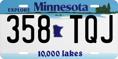 MN license plate 358TQJ