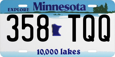 MN license plate 358TQQ