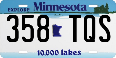 MN license plate 358TQS