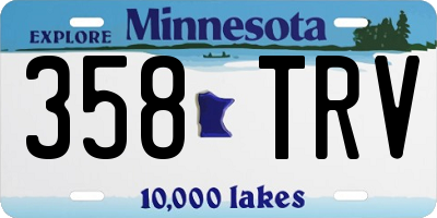 MN license plate 358TRV