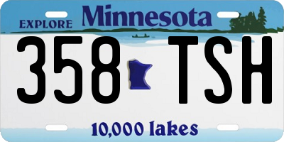 MN license plate 358TSH