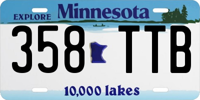 MN license plate 358TTB