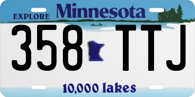 MN license plate 358TTJ