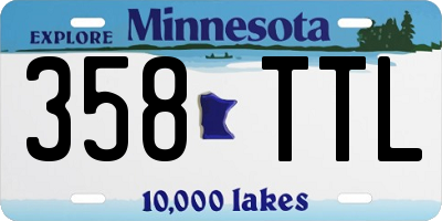 MN license plate 358TTL