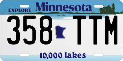 MN license plate 358TTM
