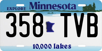 MN license plate 358TVB