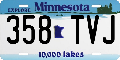 MN license plate 358TVJ