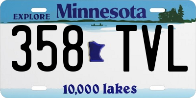 MN license plate 358TVL
