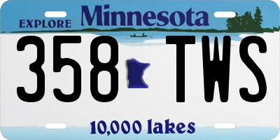MN license plate 358TWS