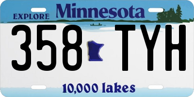 MN license plate 358TYH